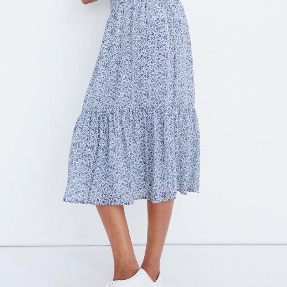 Madewell Tiered Peasant Midi Skirt